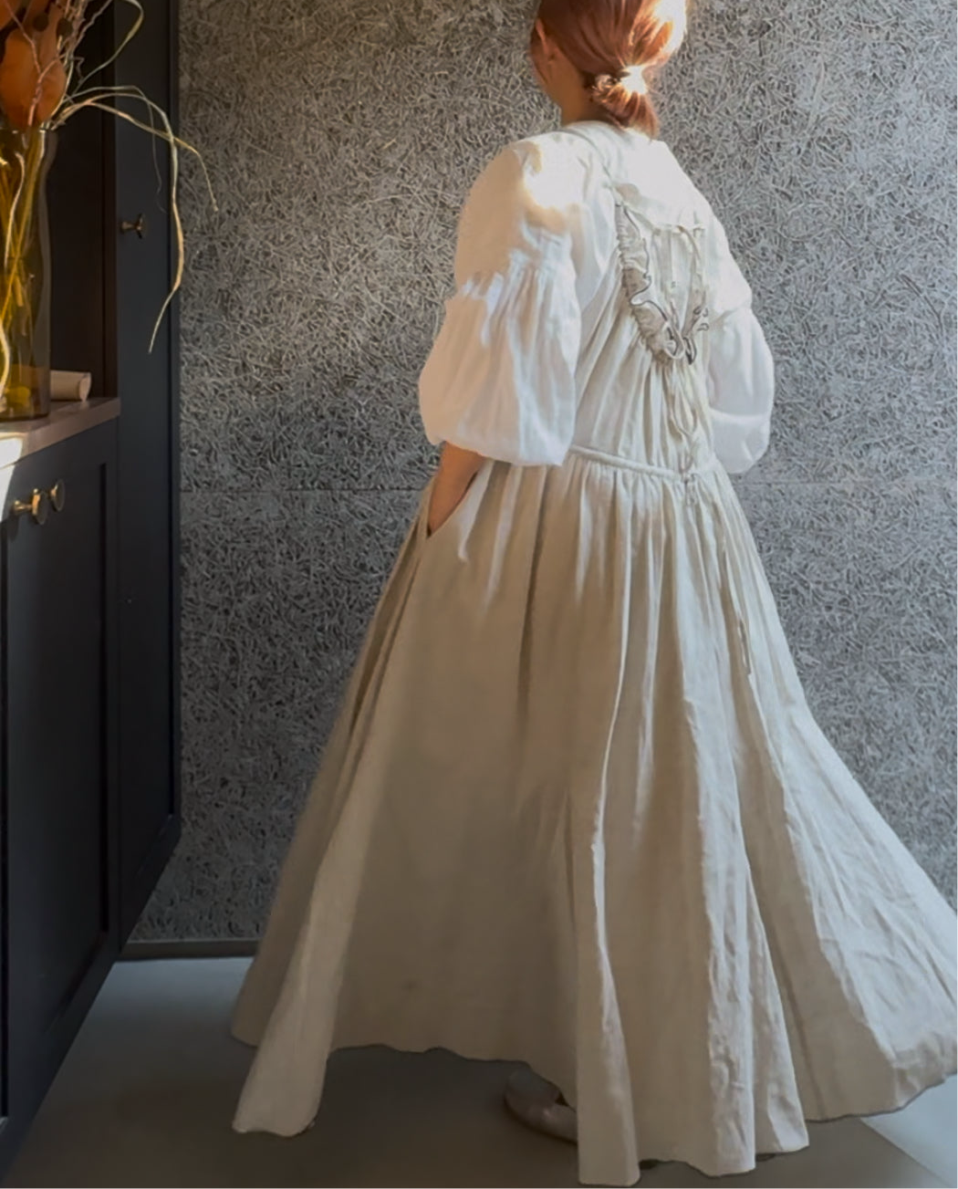 【予約】frappé cami dress(écru)