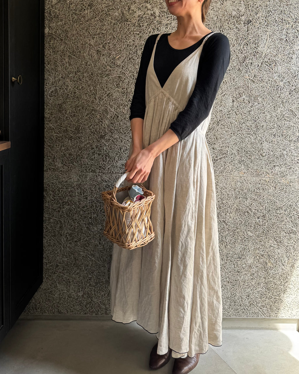 【予約】frappé cami dress(écru)