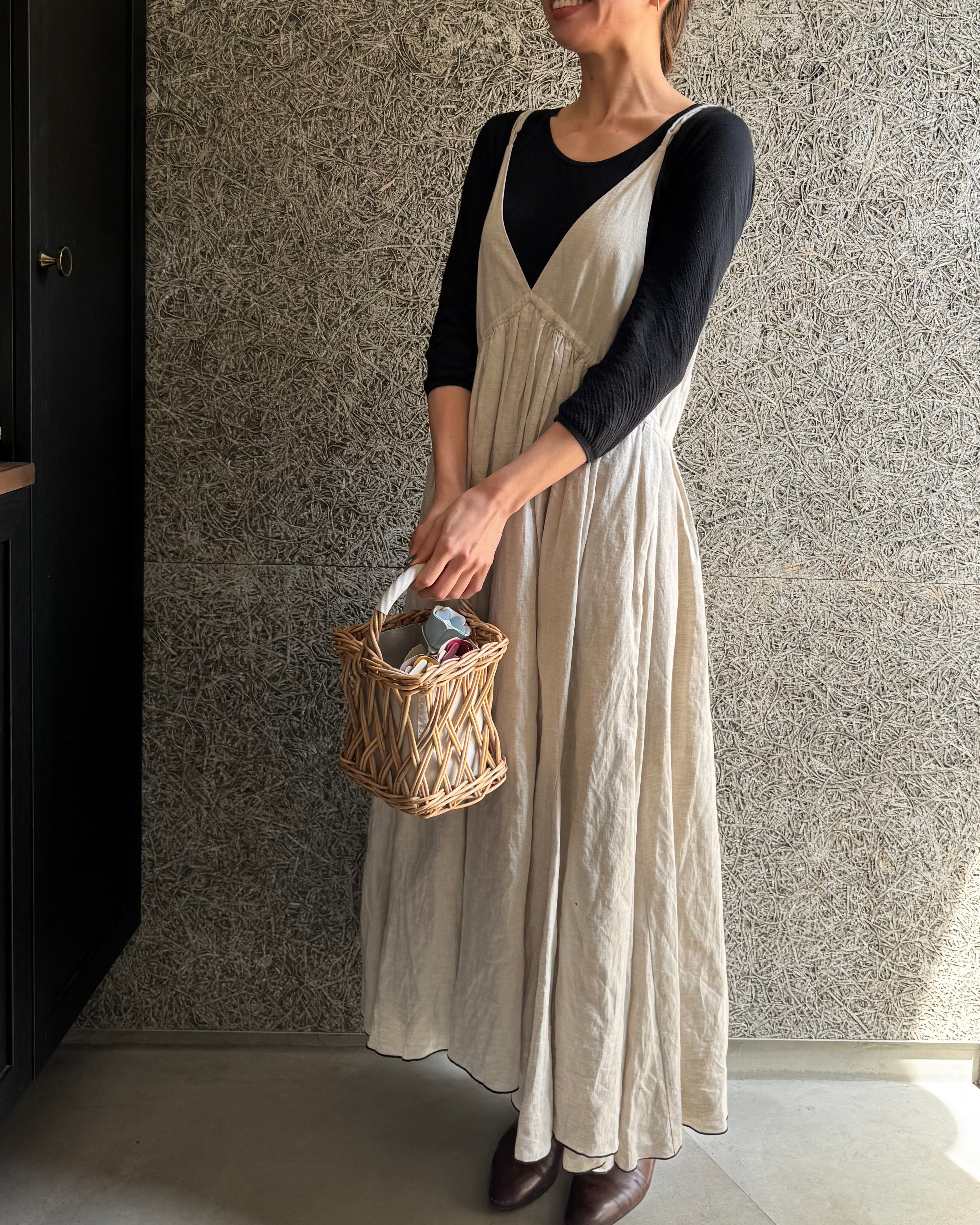【予約】frappé cami dress(écru)