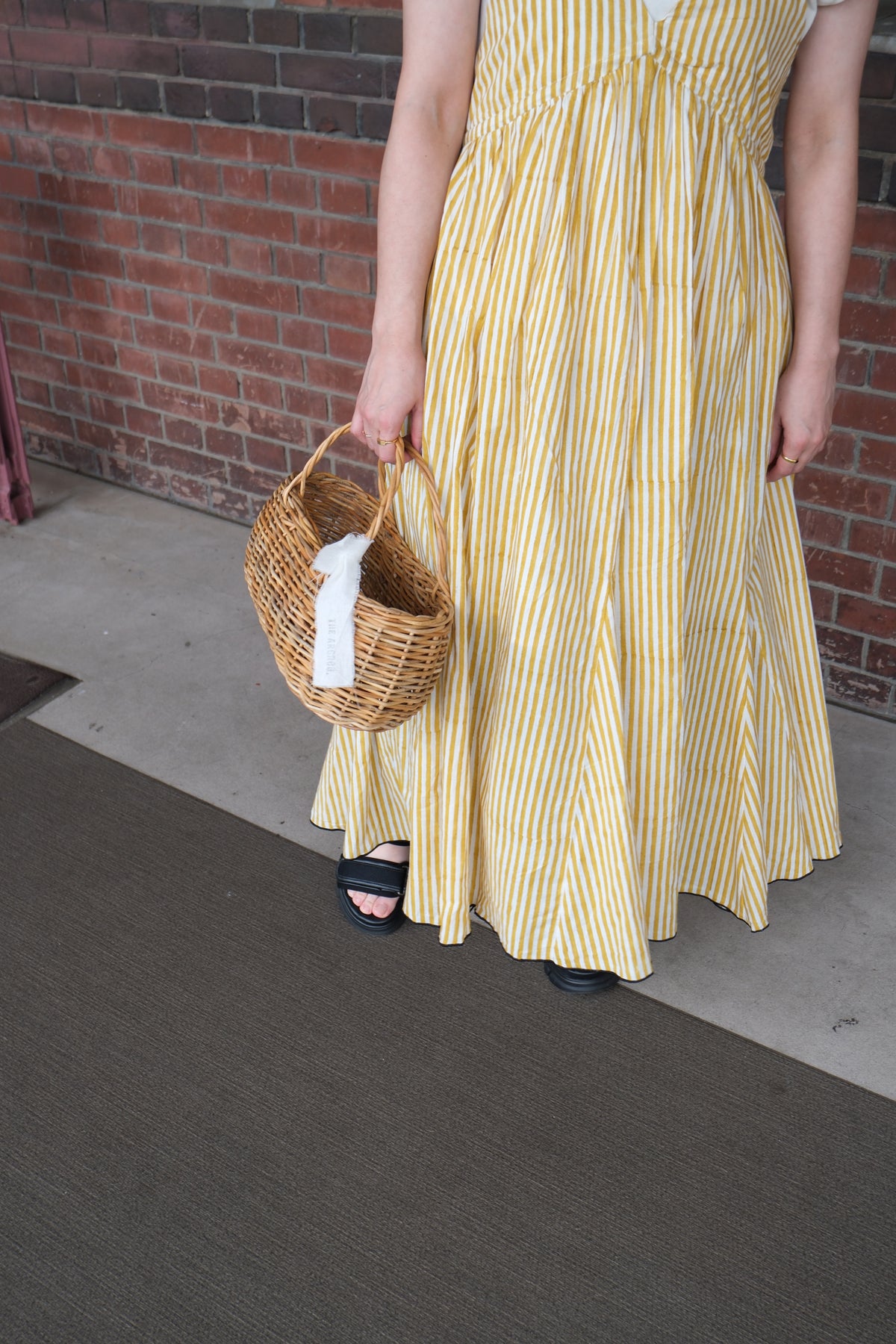 frappé cami dress(mustard)