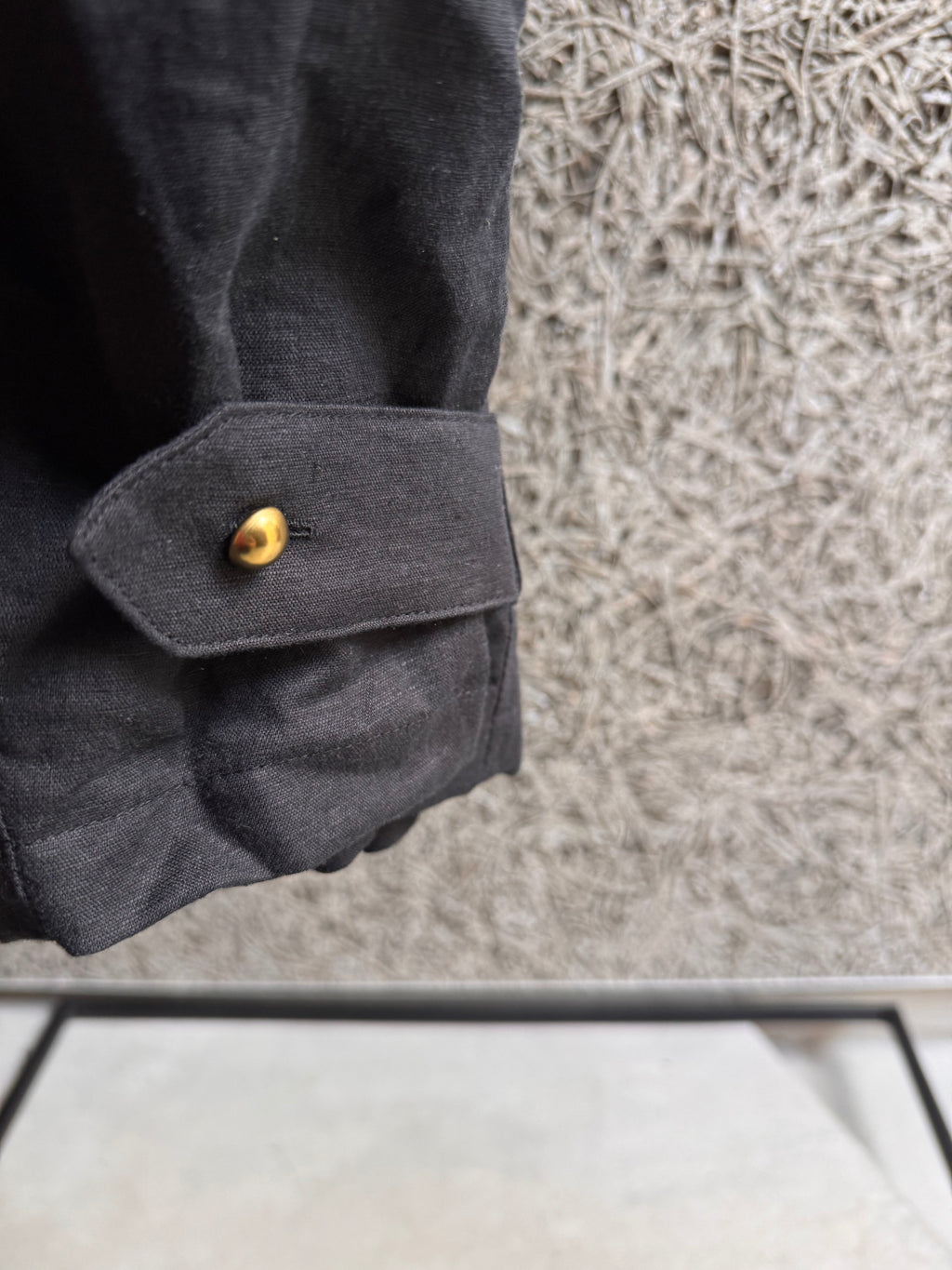 balloon puff pants-black