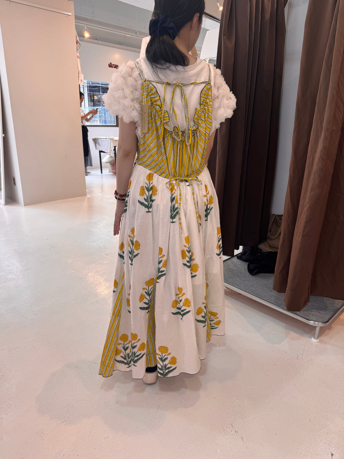 frappé cami dress(パッチワークイエロー)