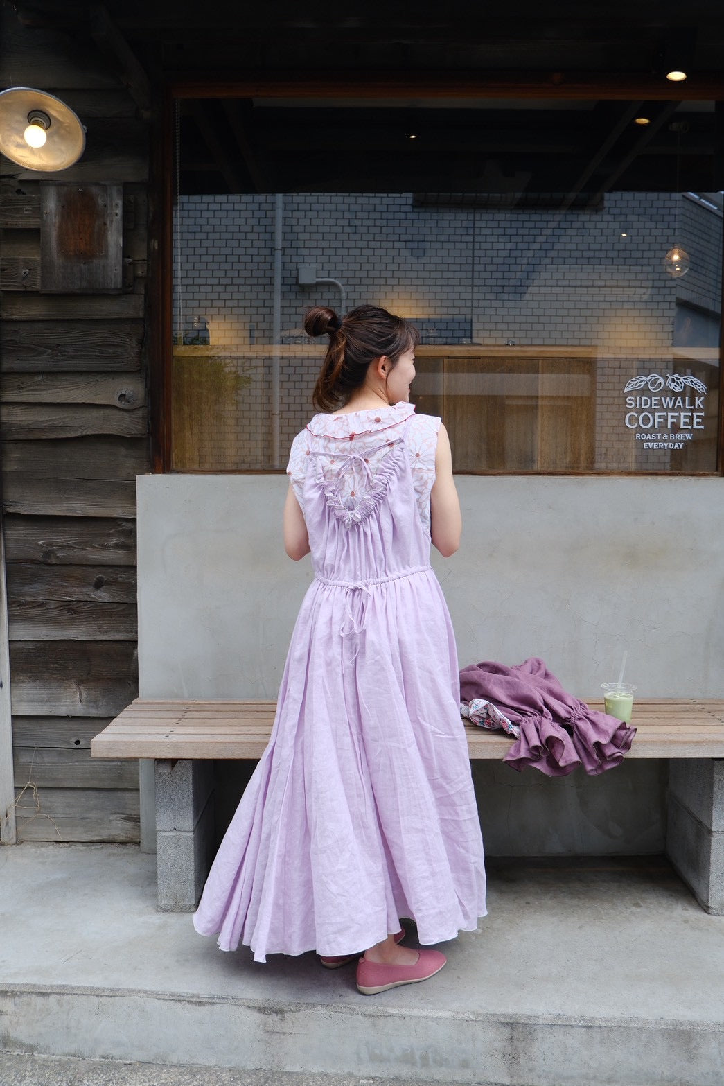 frappé cami dress (lavender pink)