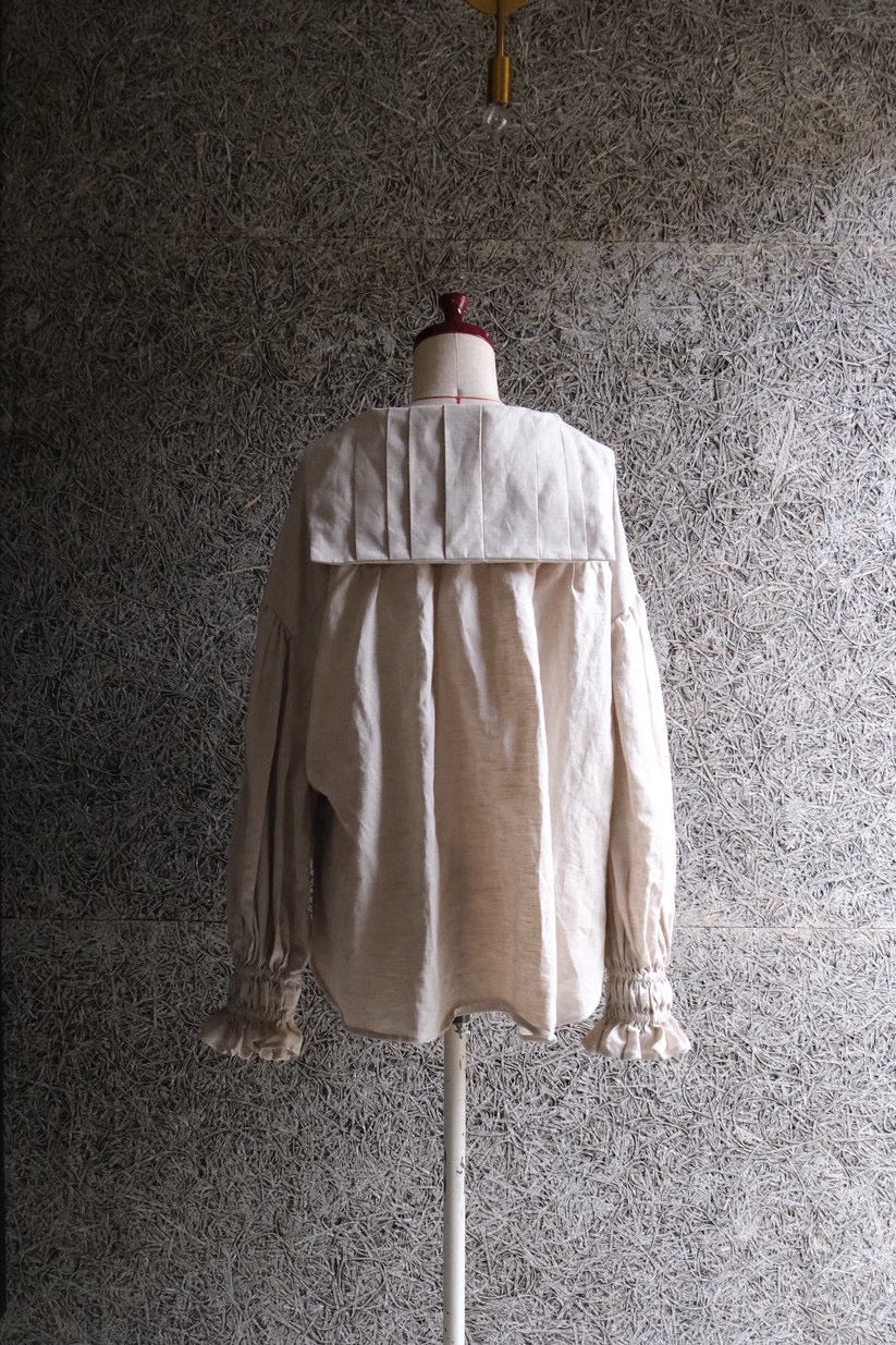 sailor puff blouse - écru