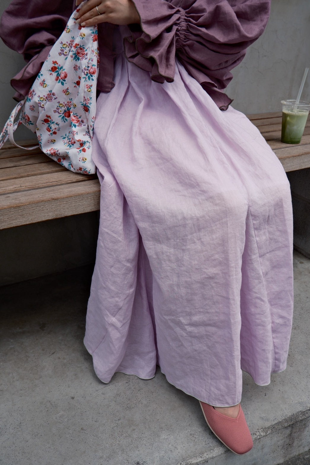 frappé cami dress (lavender pink)