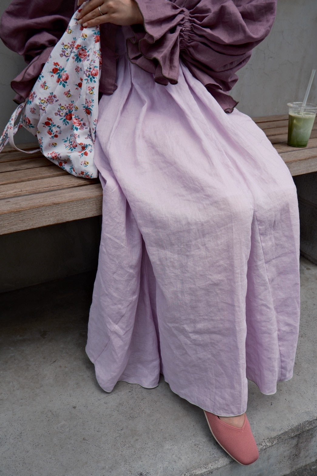 frappé cami dress (lavender pink)