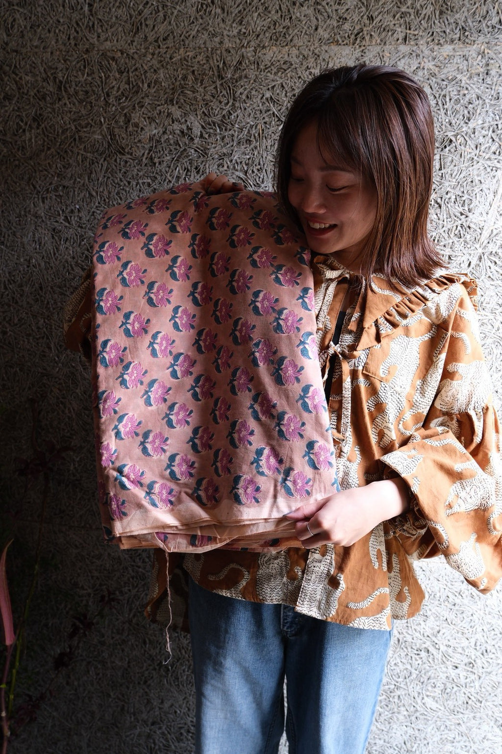sailor puff blouse ｜ BLOCK PRINT